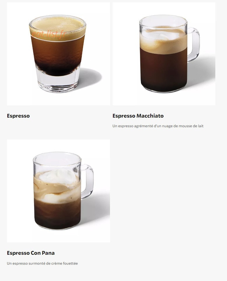 Starbucks — carte page 18
