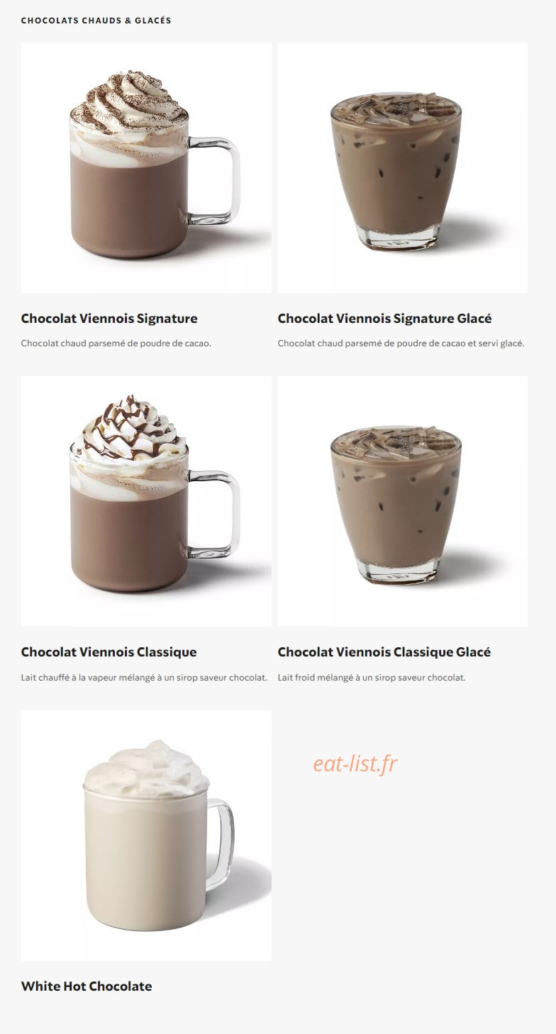 Starbucks — carte page 19
