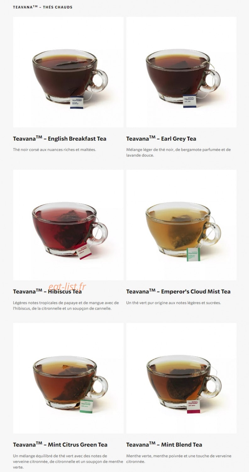 Starbucks — carte page 25