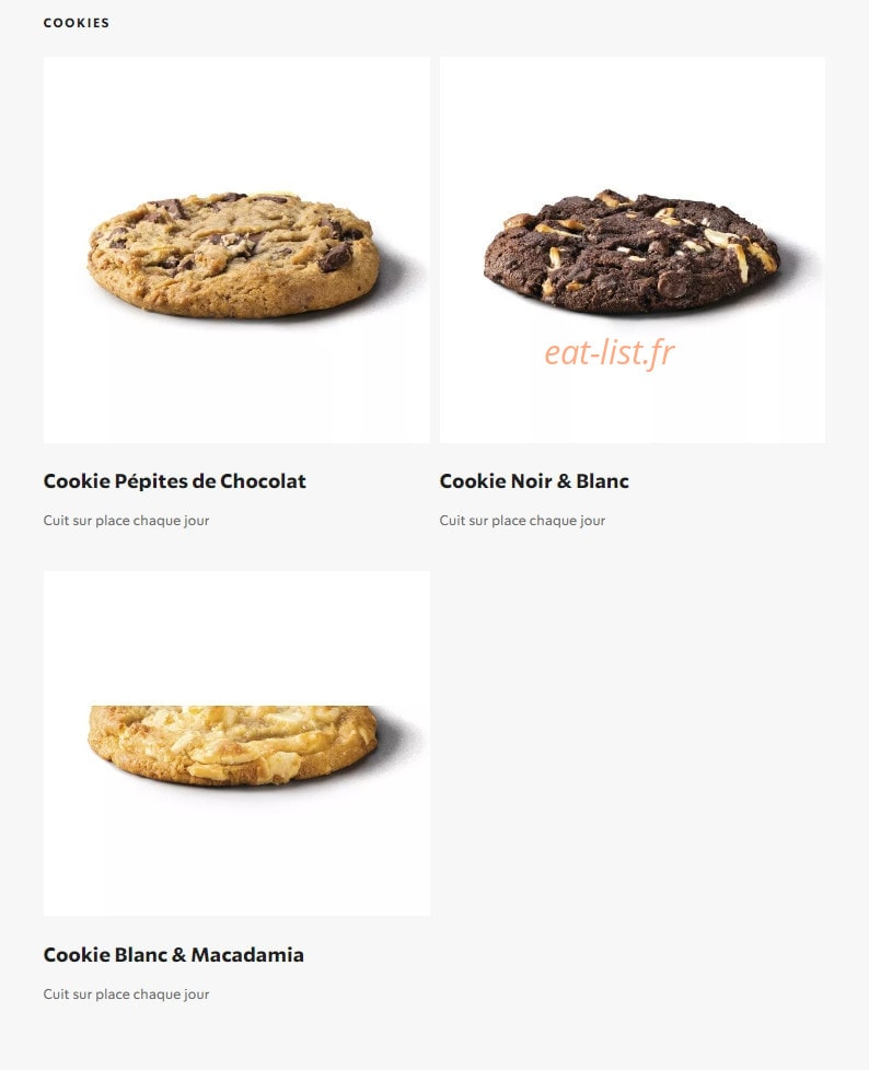 Starbucks — carte page 4