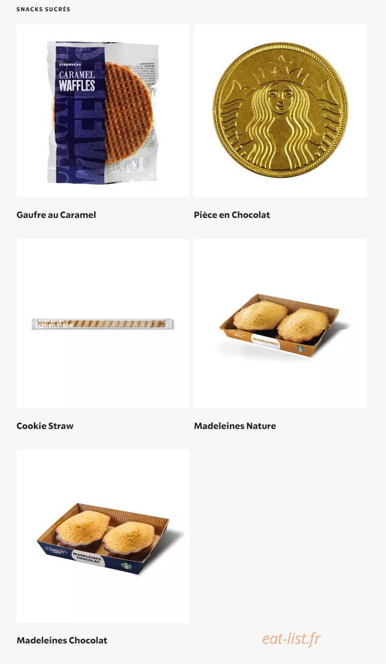 Starbucks — carte page 11