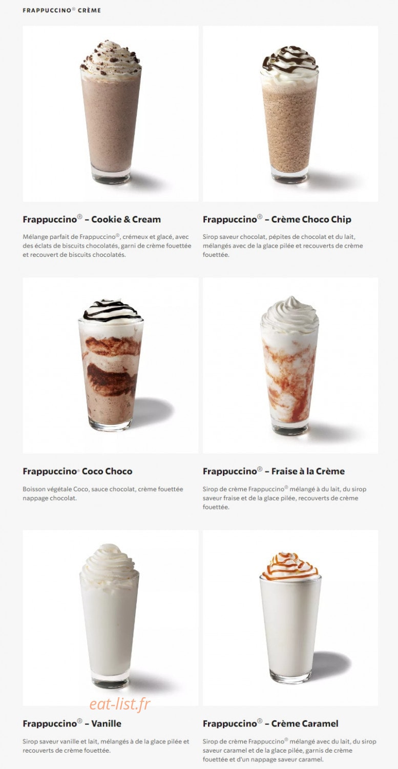 Starbucks — carte page 21