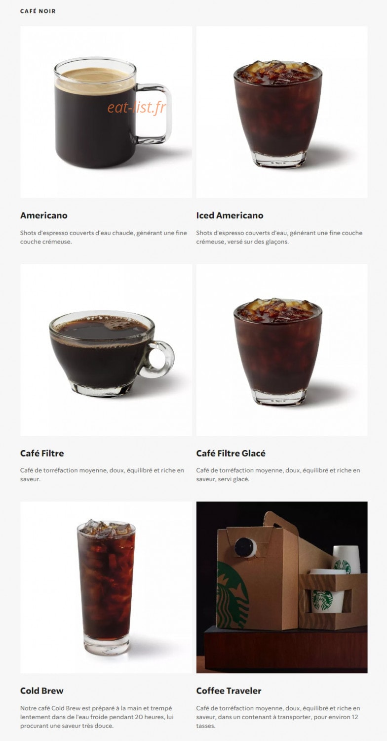 Starbucks — carte page 17