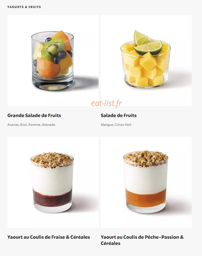 Starbucks — carte page 10