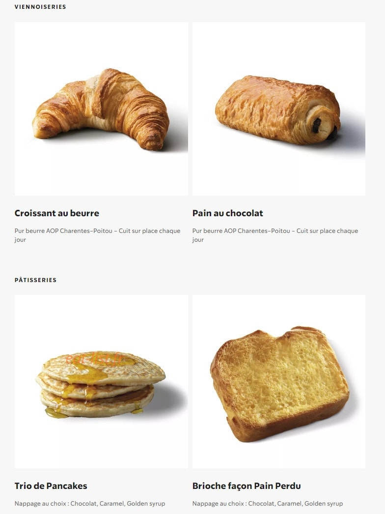 Starbucks — carte page 1