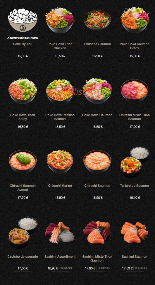 Carte et menu de Sushi Shop à Villeneuve d'Ascq — Les offres midis page 3