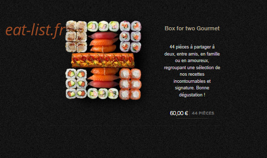 Carte et menu de Sushi Shop à Villeneuve d'Ascq — Les boxes à partager page 3