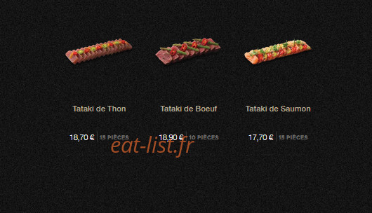 Carte et menu de Sushi Shop à Villeneuve d'Ascq — Les offres midis page 4