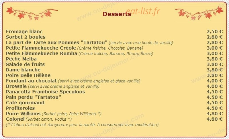 Tartatou — carte page 9