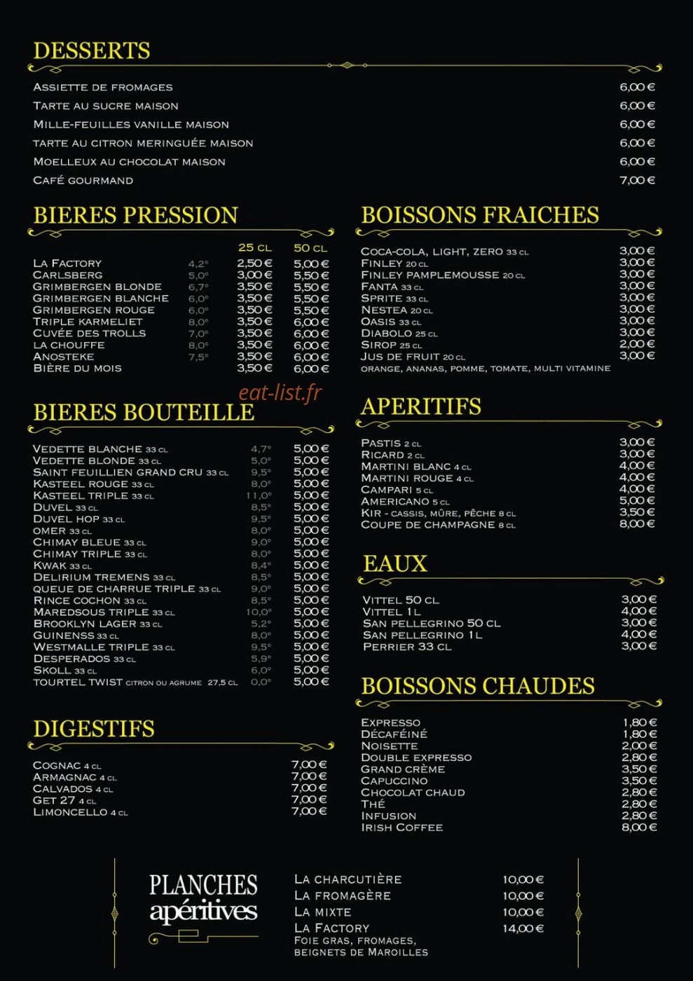 The factory — carte page 2