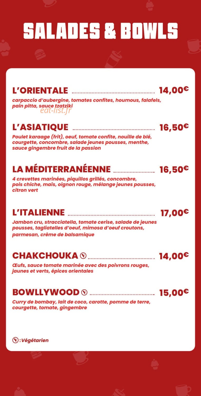The Voice Café — carte page 5
