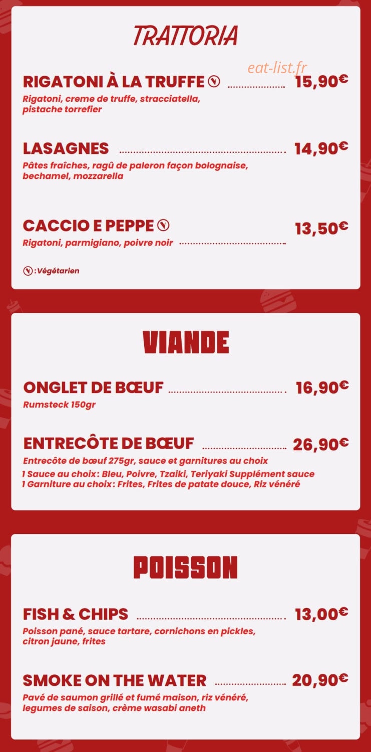 The Voice Café — carte page 6