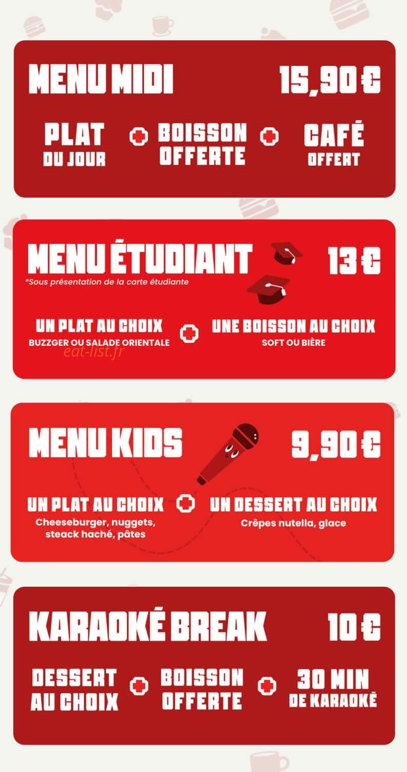 The Voice Café — carte page 4