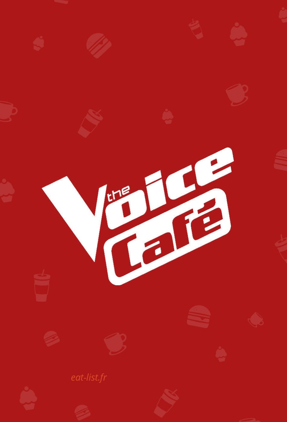 The Voice Café — carte page 1