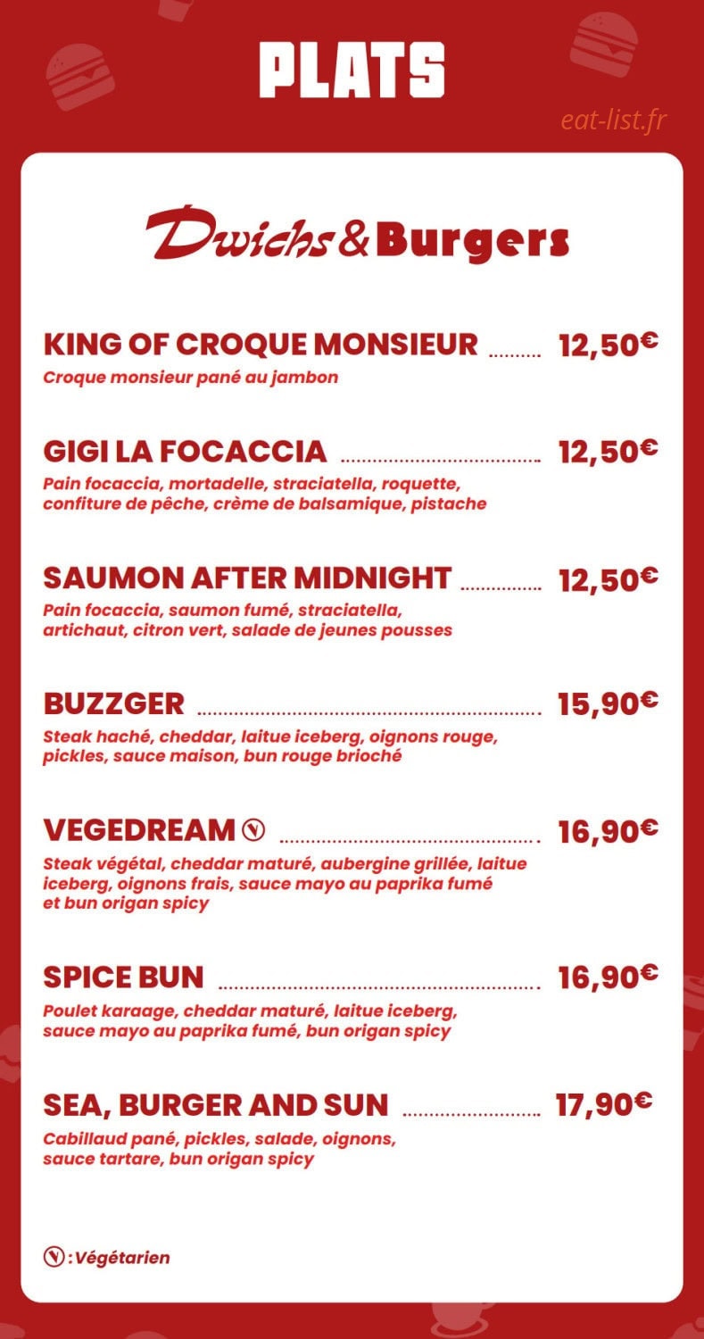 The Voice Café — carte page 2