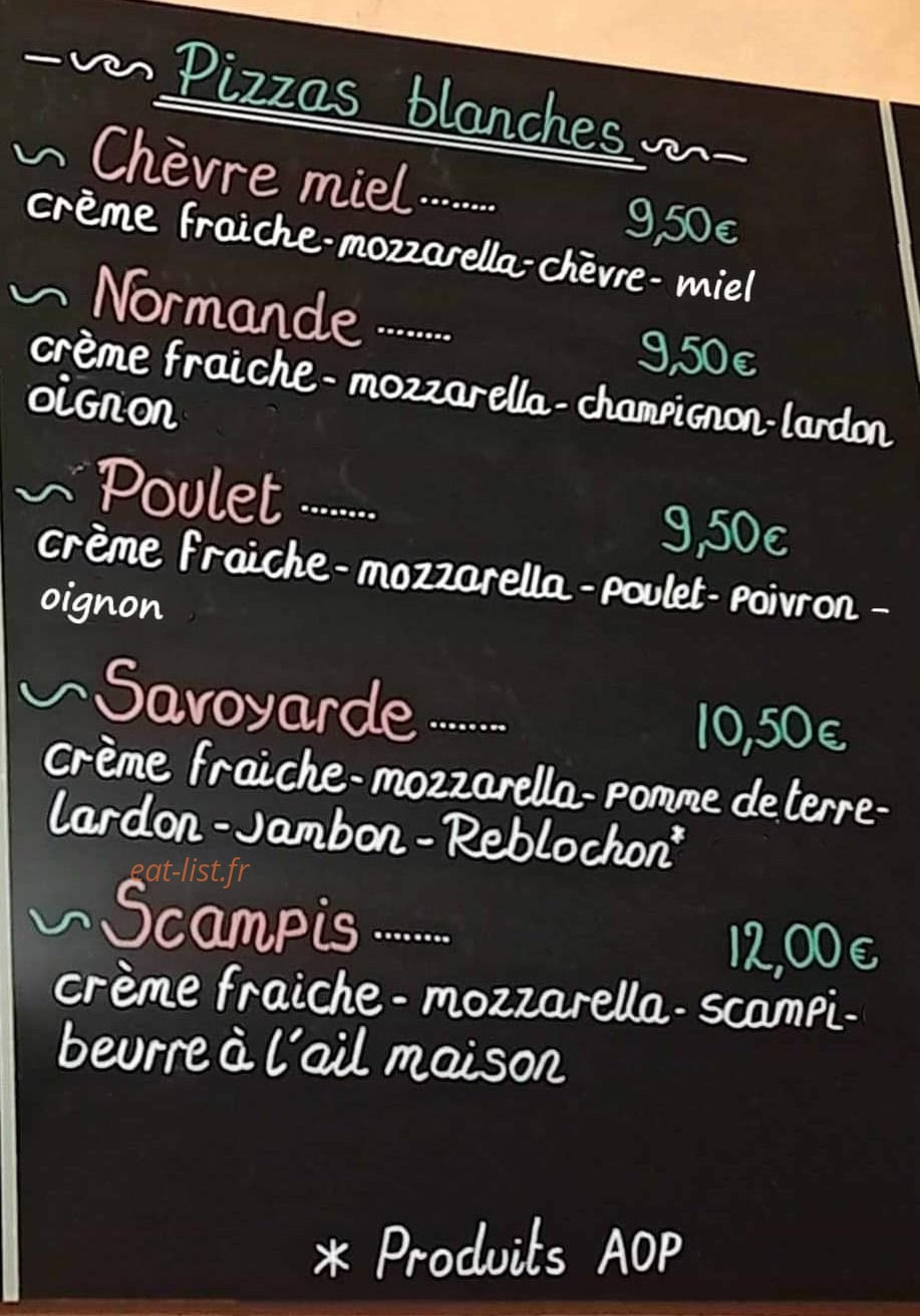 Pizz'appétit — carte page 3