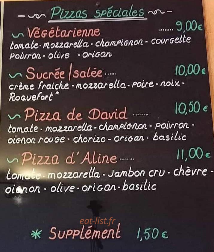 Pizz'appétit — carte page 4