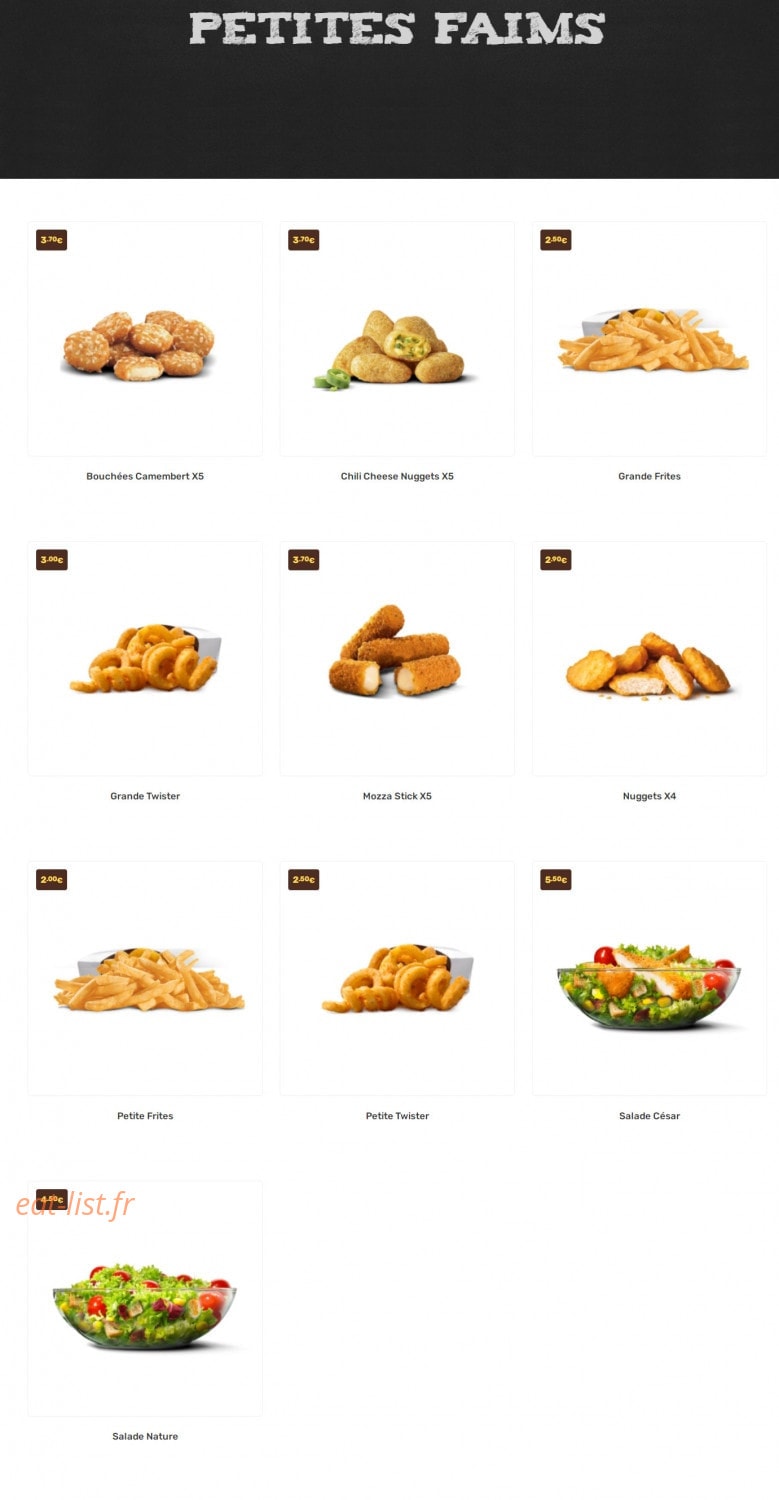 Chick'n Beef — carte page 7