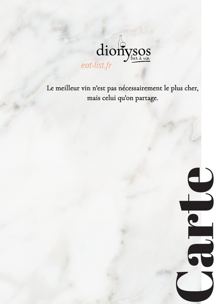 Dionysos — carte page 1