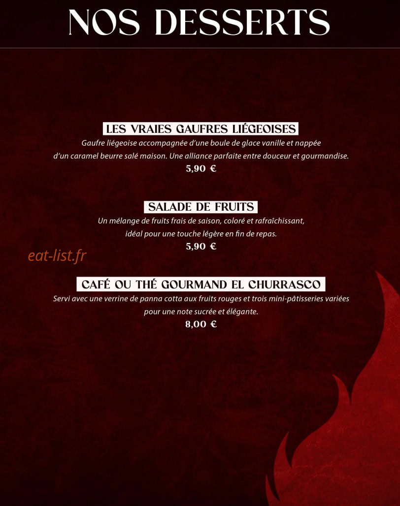 El Churrasco — carte page 5