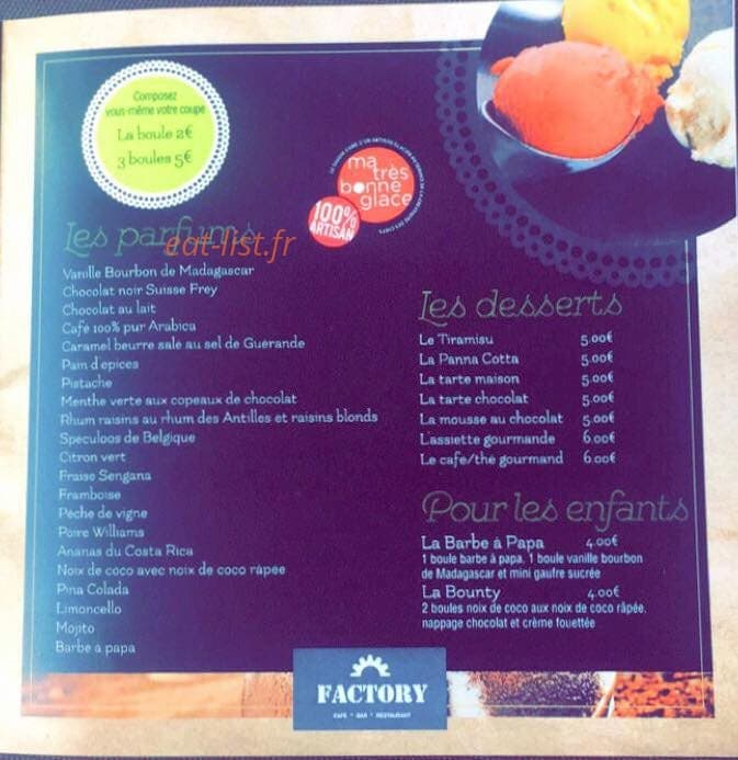 Factory — carte page 7