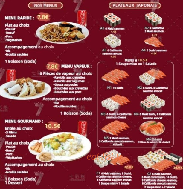 Gourmet d'Asie — carte page 5
