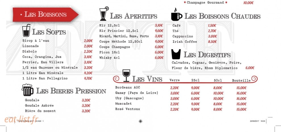 L'Entracte — carte page 2