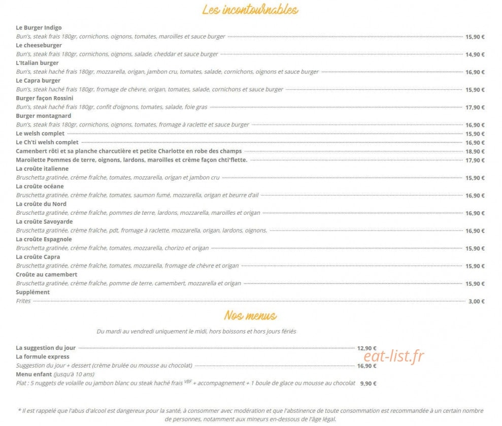L'indigo — carte page 2