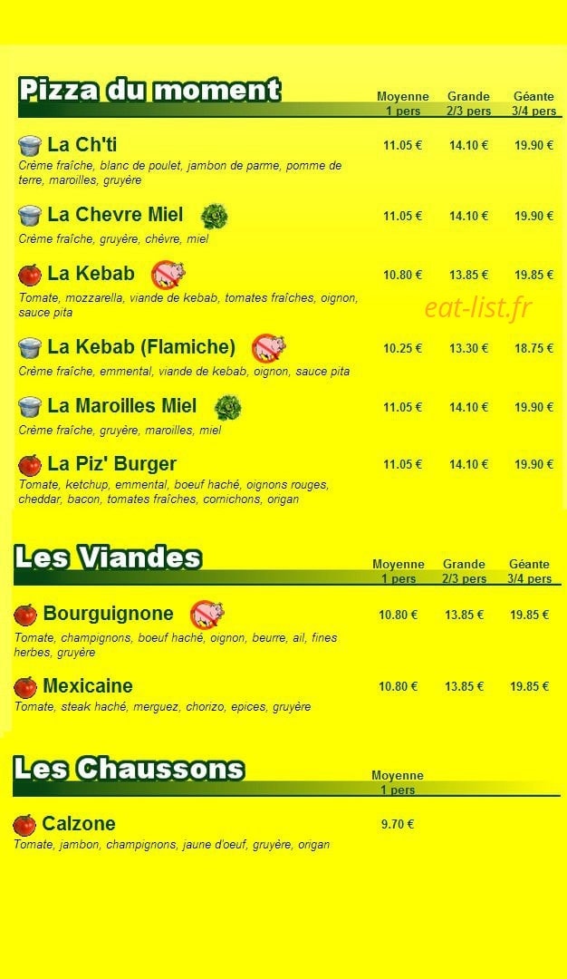 La Tourtiere — carte page 3