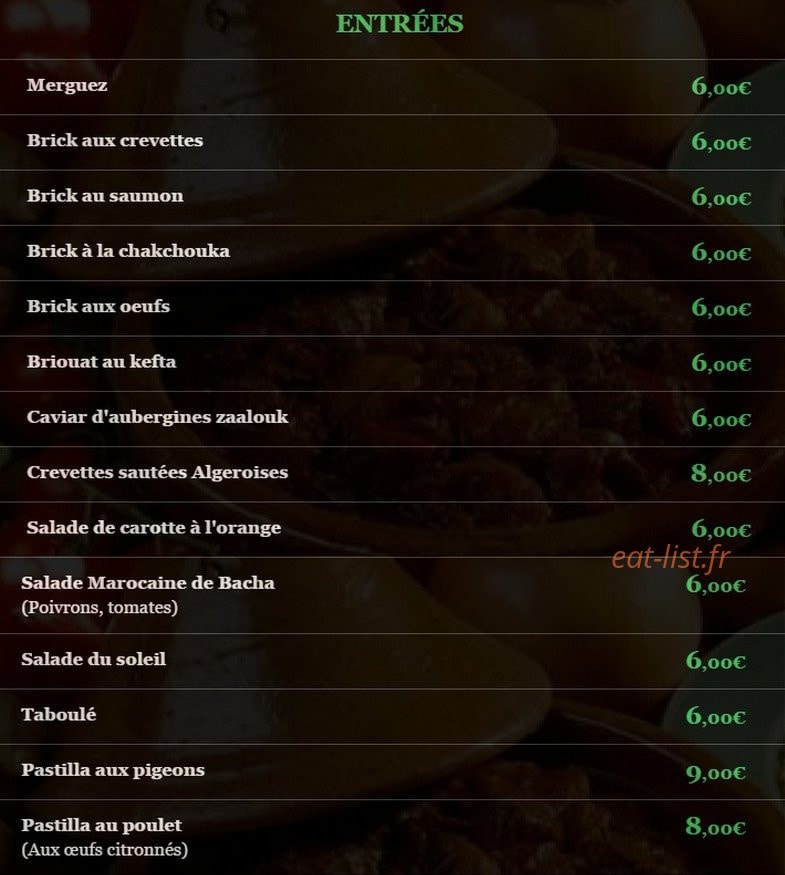 Le Baloua — carte page 1