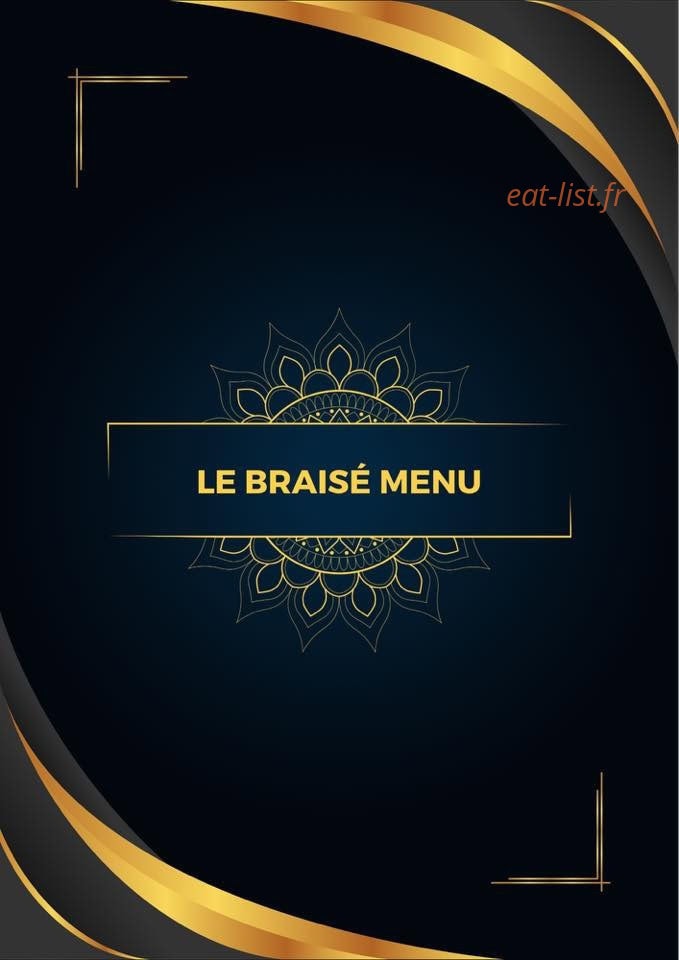 Le braisé — carte page 1