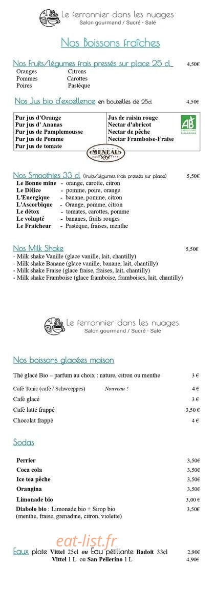 Le Ferronnier dans les Nuages — carte page 8