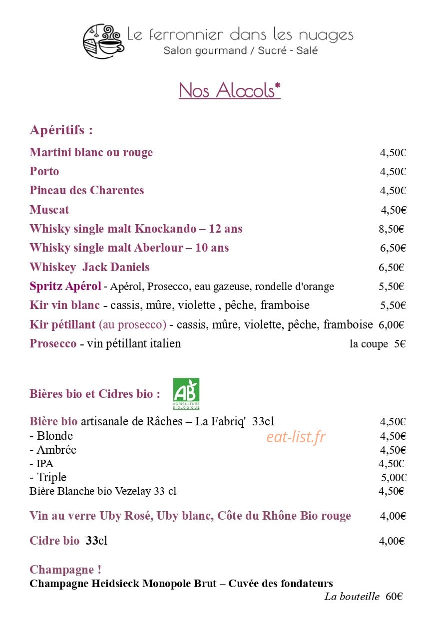 Le Ferronnier dans les Nuages — carte page 6