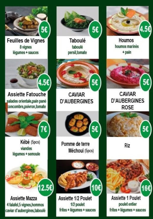 Le Grill Libanais — carte page 2