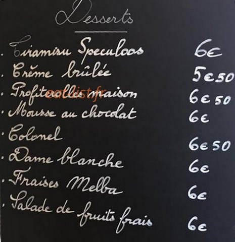 Le Petit Paris — carte page 3