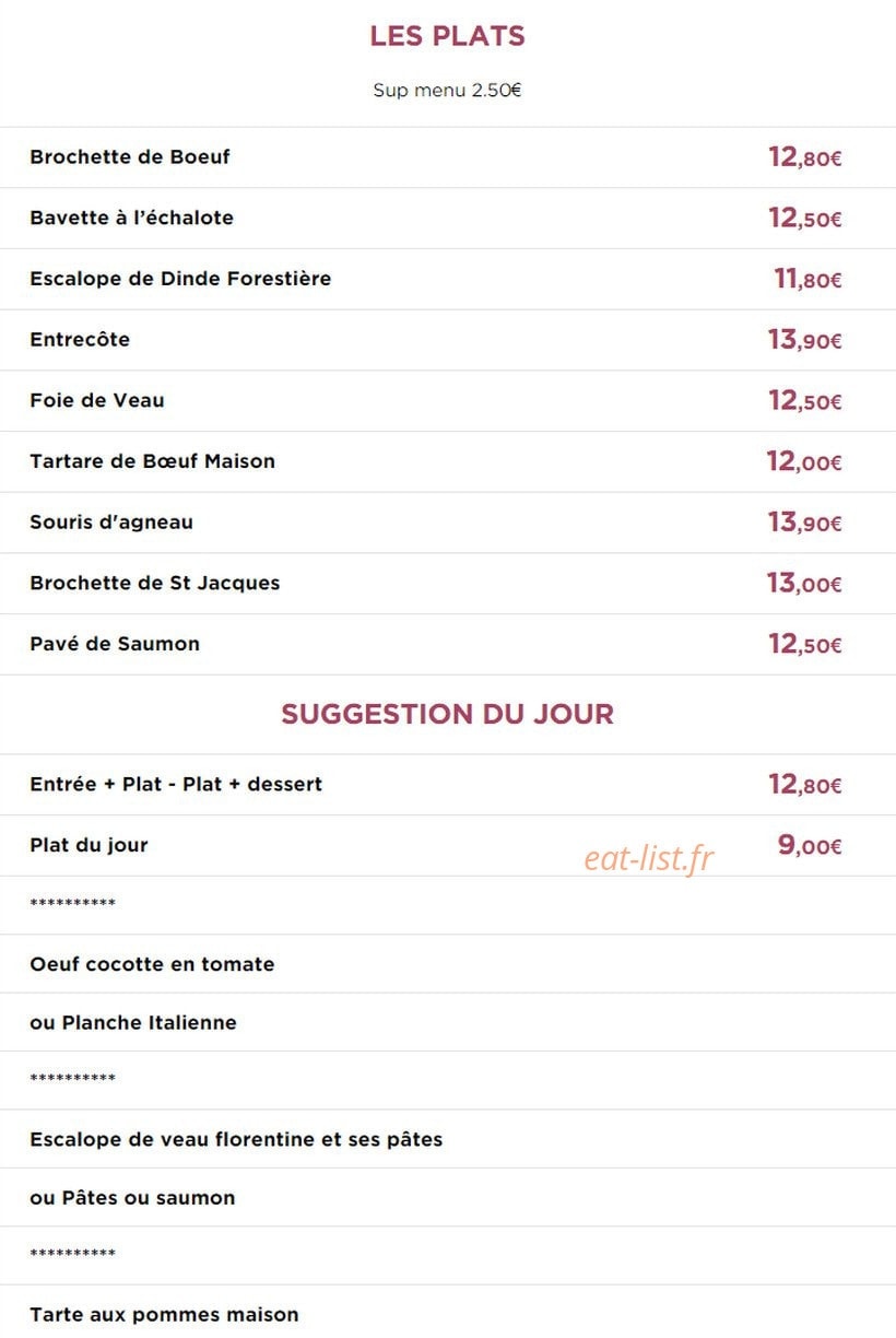 Le Vintage — carte page 2
