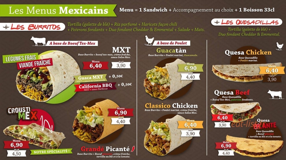 Mex'It — carte page 3