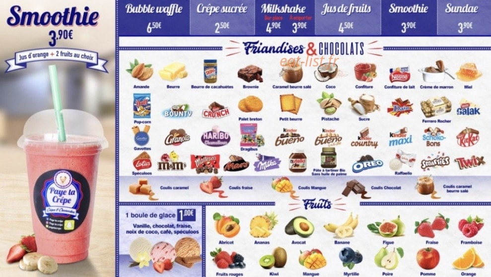 Paye Ta Crêpe — carte page 5