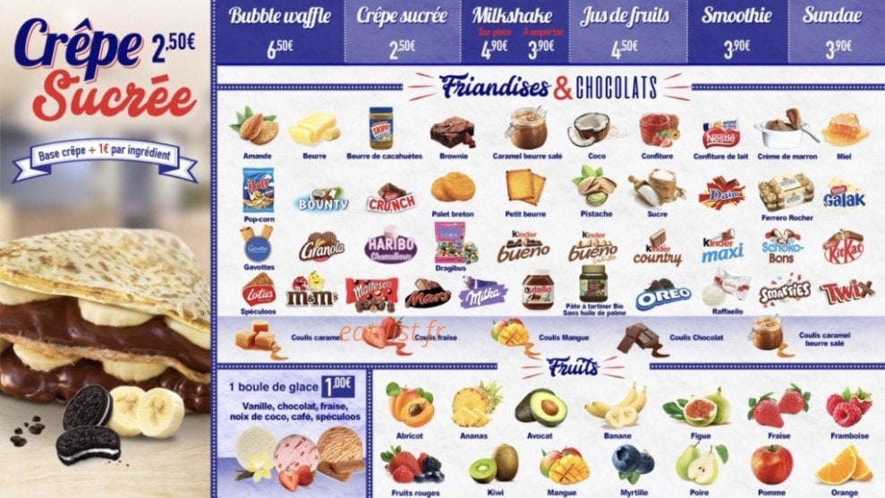Paye Ta Crêpe — carte page 2