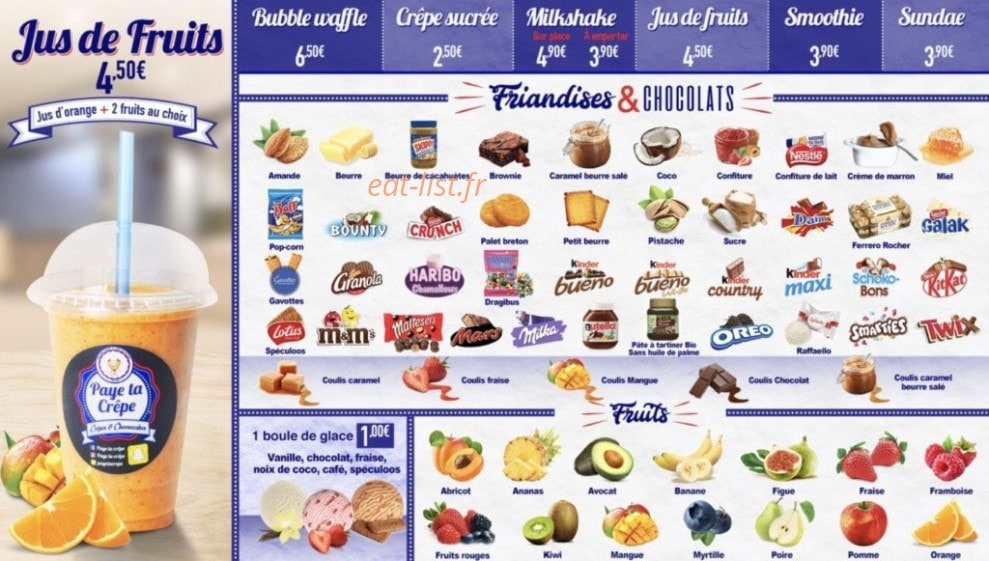 Paye Ta Crêpe — carte page 6