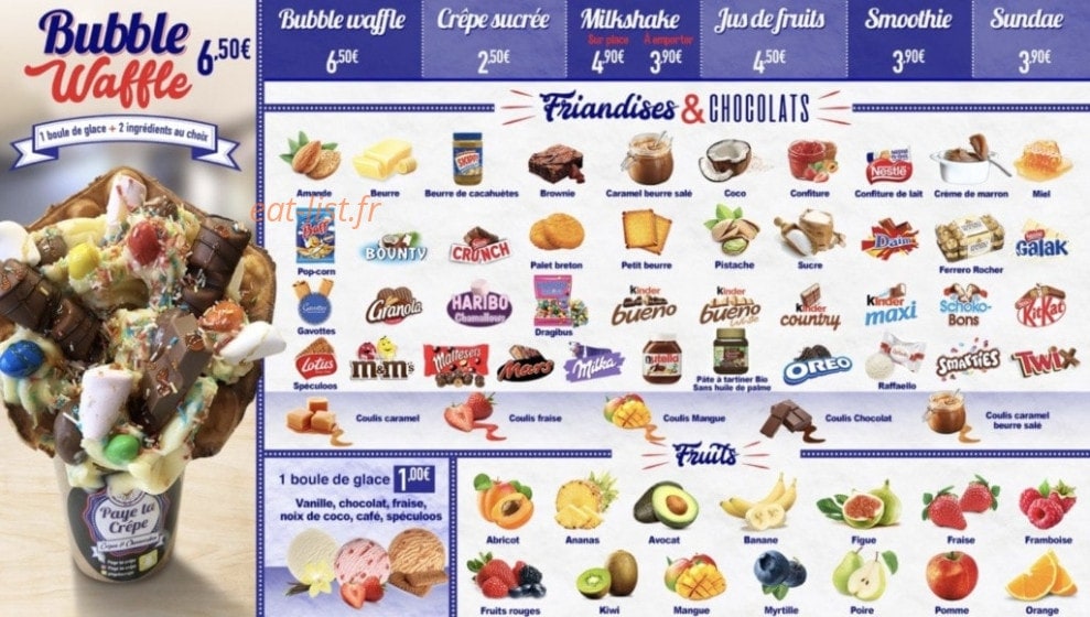 Paye Ta Crêpe — carte page 7