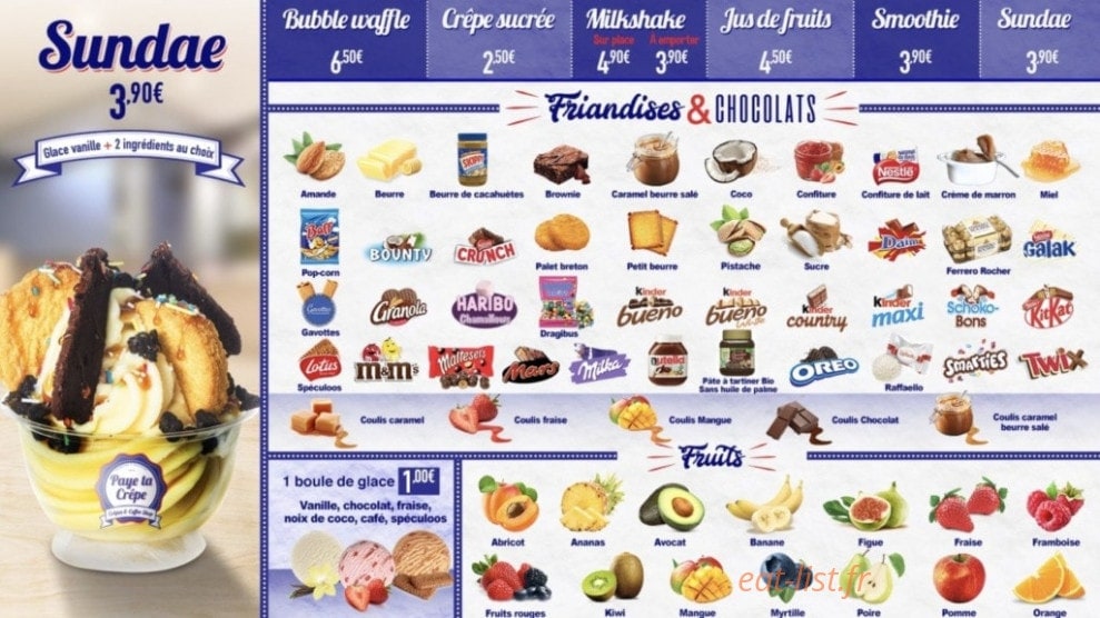 Paye Ta Crêpe — carte page 8