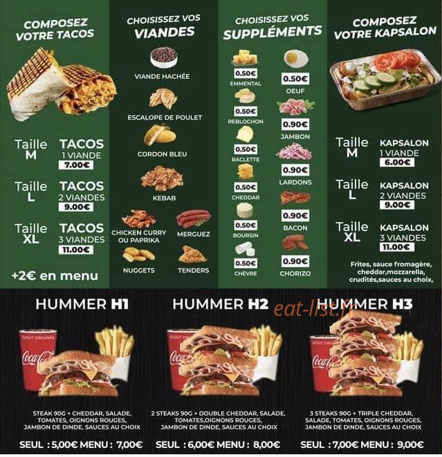 Pizza Home De Gayant — carte page 3