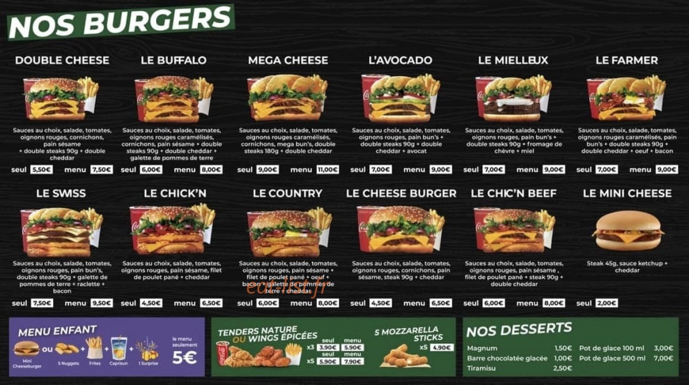 Pizza Home De Gayant — carte page 5