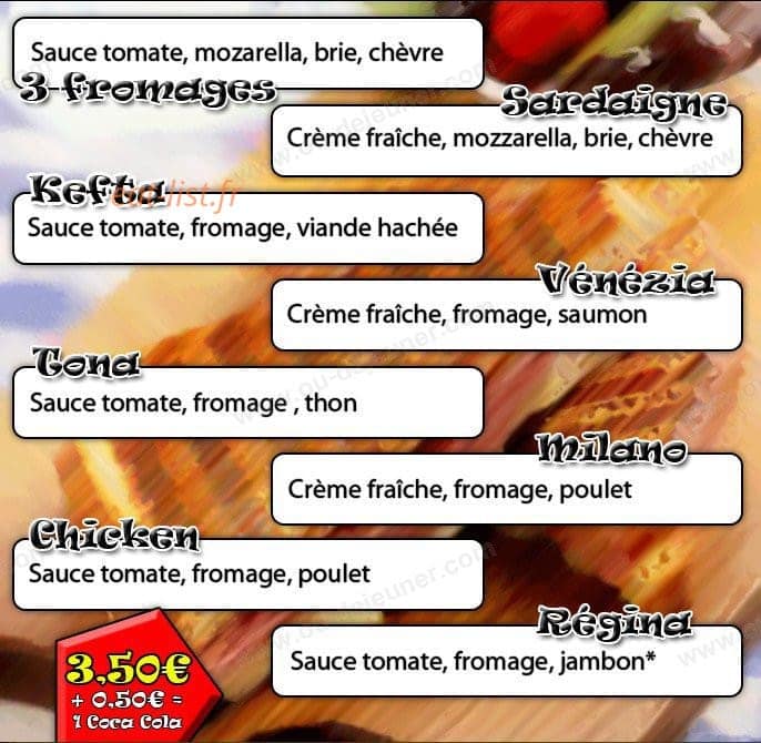 Pizza Twin — carte page 3