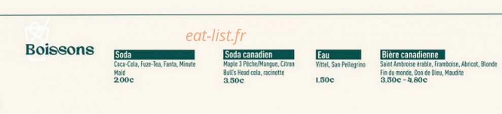 Poutine Shack — carte page 4