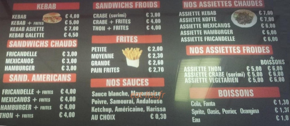 Snack Antalya — carte page 2