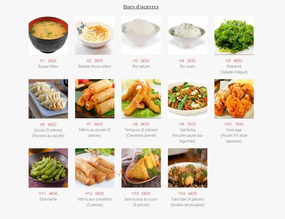 Yukito Sushi — carte page 6