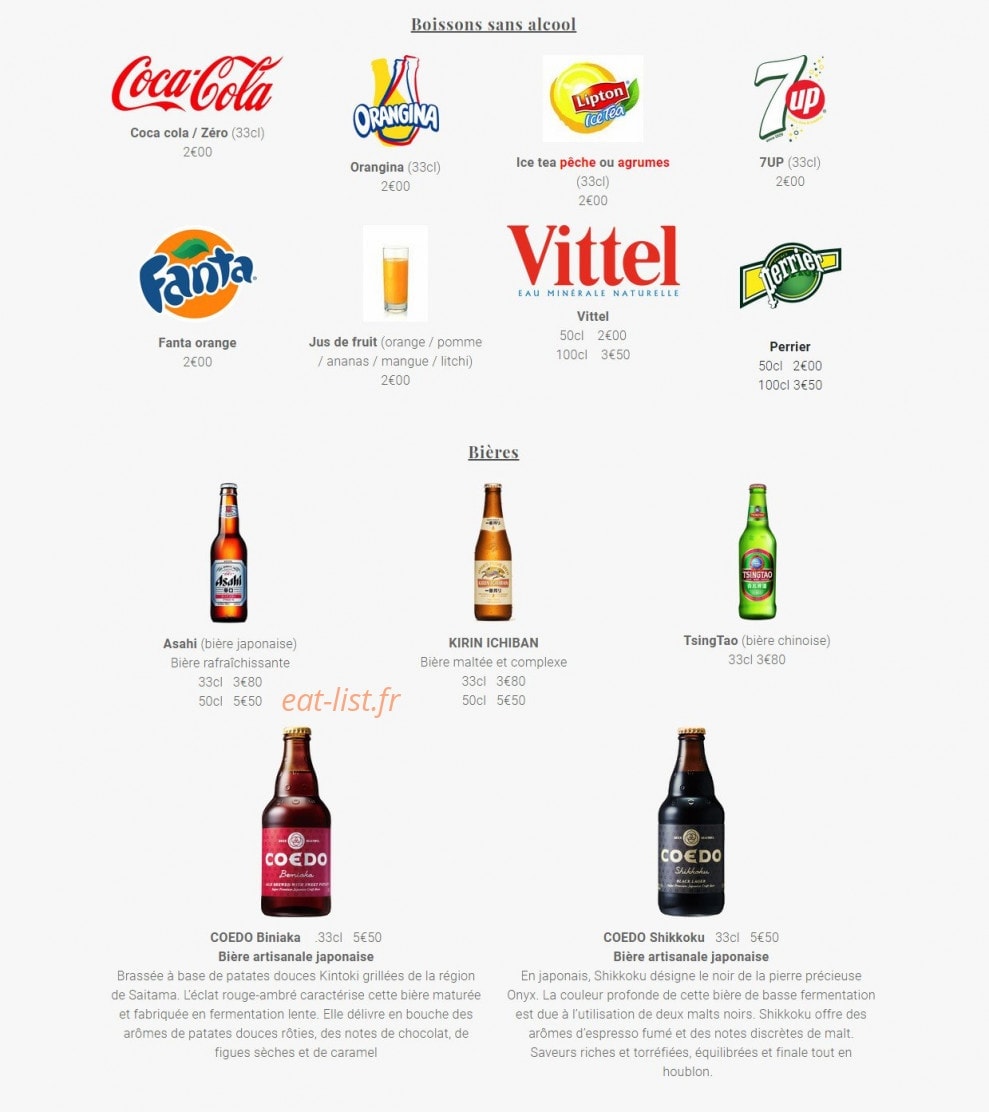 Yukito Sushi — carte page 9
