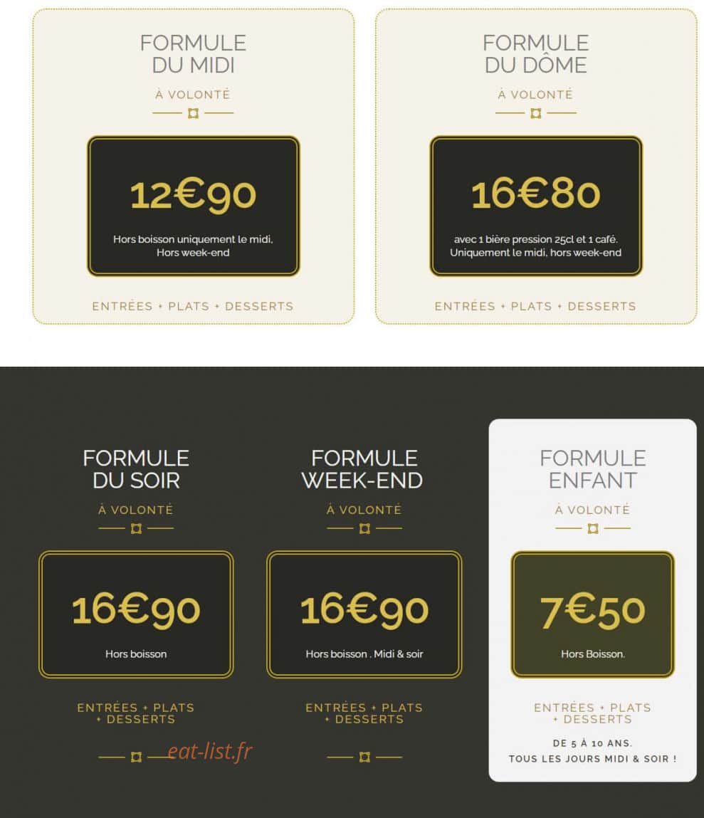 Le Dôme 33 — carte page 2